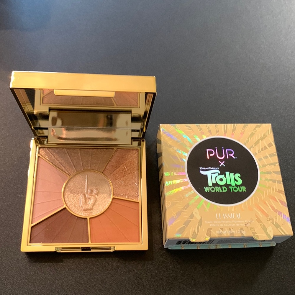 PUR cosmetics, trolls world tour, eyeshadow palette